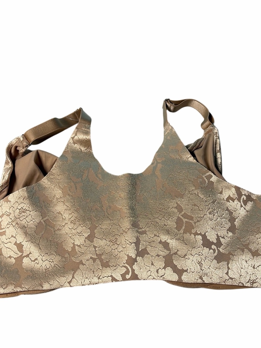 Soma Women Vanishing Back Unlined Front Close Lace Bra Soft Tan Size 42C - Picture 7 of 9